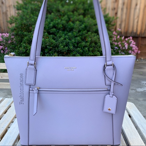 kate spade Handbags - Kate spade Cameron large pocket icy lavender tote